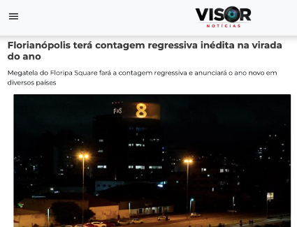 Florianópolis terá contagem regressiva