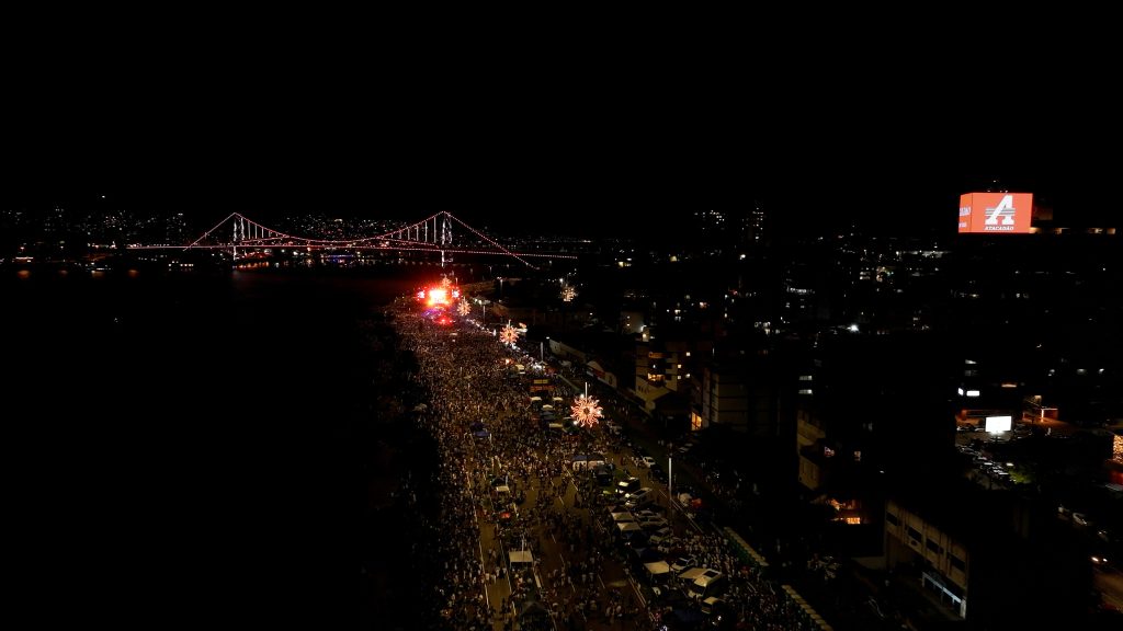 Recorde absoluta de pessoas no Réveillon de Florianópolis