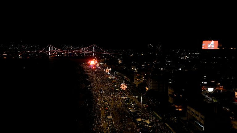 Recorde absoluta de pessoas no Réveillon de Florianópolis